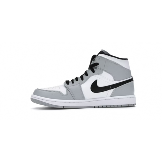 Stockx Nike Jordan 1 Mid Light Smoke Gray Shoes 554724 092