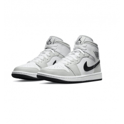 Stockx Nike Jordan 1 Mid Grey Fog' (W) White Shoes BQ6472 015