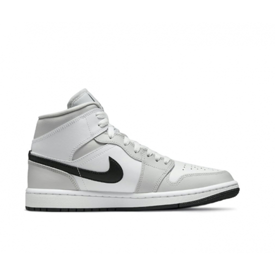 Stockx Nike Jordan 1 Mid Grey Fog (W) White Shoes BQ6472 015