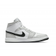 Stockx Nike Jordan 1 Mid Grey Fog (W) White Shoes BQ6472 015