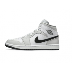 Stockx Nike Jordan 1 Mid Grey Fog' (W) White Shoes BQ6472 015