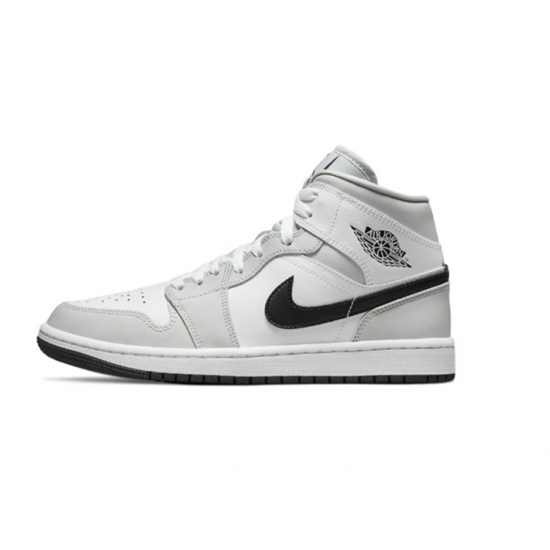 Stockx Nike Jordan 1 Mid Grey Fog (W) White Shoes BQ6472 015