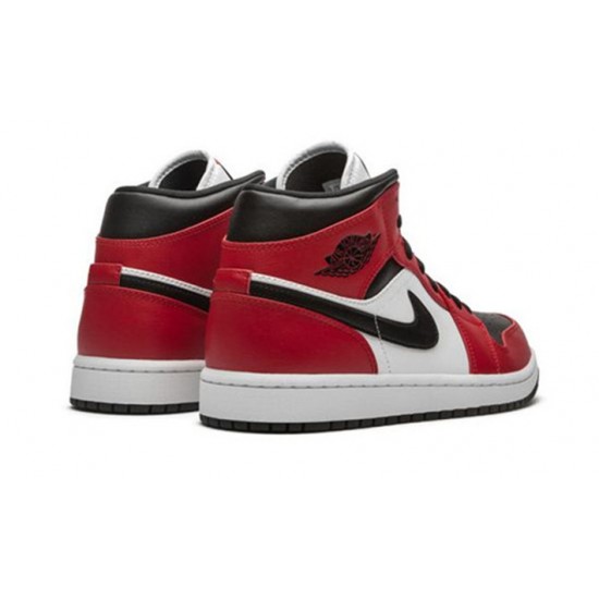 Stockx Nike Jordan 1 Mid Chicago Black Toe BLACK Shoes 554724 069