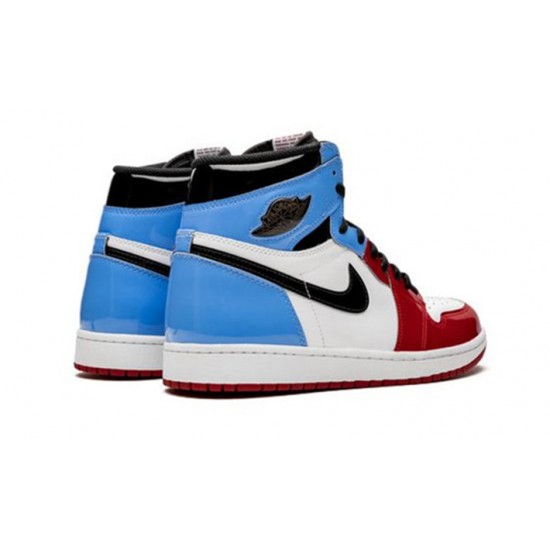 Stockx Nike Jordan 1 High Fearless Blue Red Shoes CK5666 100