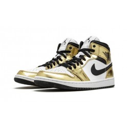 Stockx Nike Jordan 1 Mid Metallic Gold METALLIC GOLD Shoes DC1419 700