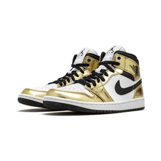 Stockx Nike Jordan 1 Mid Metallic Gold METALLIC GOLD Shoes DC1419 700