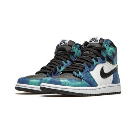 Stockx Nike Jordan 1 High Tie-Dye WHITE Shoes CD0461 100