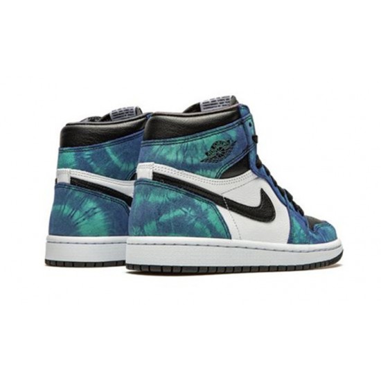 Stockx Nike Jordan 1 High Tie-Dye WHITE Shoes CD0461 100