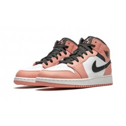 Stockx Nike Jordan 1 Mid Pink Quartz PINK QUARTZ/DK SMOKE PINK QUARTZ Shoes 555112 603