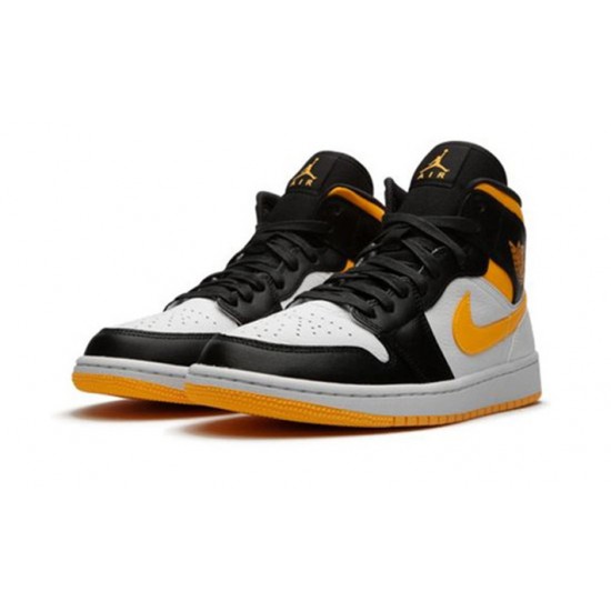 Stockx Nike Jordan 1 Mid SE “Laser Orange/Black” WHITE Shoes CV5276 107