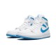 Stockx Nike Jordan 1 Mid Sail Light Blue UNIVERSITY BLUE UNIVERSITY BLUE Shoes BQ6472 114