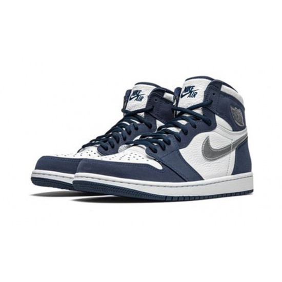 Stockx Nike Jordan 1 High Midnight Navy WHITE Shoes DC1788 100