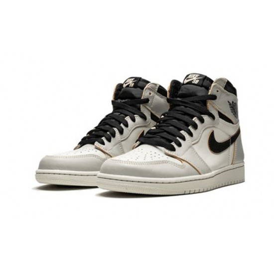 Stockx Nike Jordan 1 High Defiant SB NYC to Paris LIGHT TINT-HYPER LIGHT BONE Shoes CD6578 006