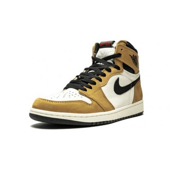 Stockx Nike Jordan 1 High Rookie of the Year GOLDEN HARVEST Shoes 555088 700