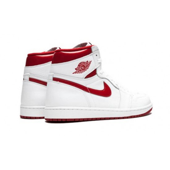 Stockx Nike Jordan 1 High Metallic Red WHITE Shoes 555088 103