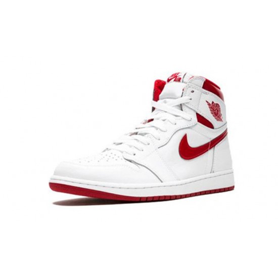 Stockx Nike Jordan 1 High Metallic Red WHITE Shoes 555088 103