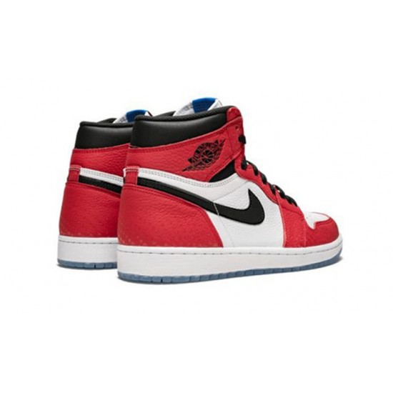 Stockx Nike Jordan 1 High Spiderman GYM RED GYM RED Shoes 555088 602