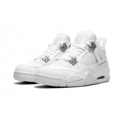 Stockx Nike Jordan 4 Pure Money WHITE Shoes 408452 100