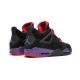 Stockx Nike Jordan 4 Retro Raptors BLACK/COURT PURPLE BLACK Shoes AQ3816 056