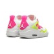 Stockx Nike Jordan 4 Retro White Lemon Pink WHITE WHITE Shoes CV7808 100