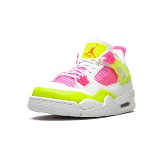 Stockx Nike Jordan 4 Retro White Lemon Pink WHITE WHITE Shoes CV7808 100