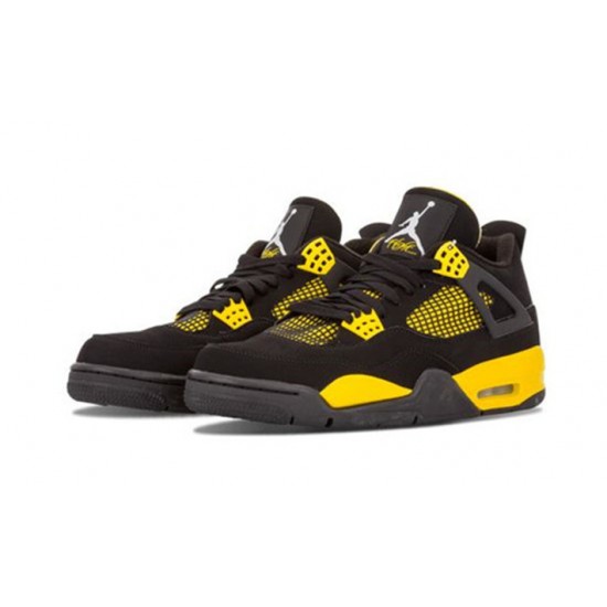 Stockx Nike Jordan 4 Thunder BLACK Shoes 308497 008