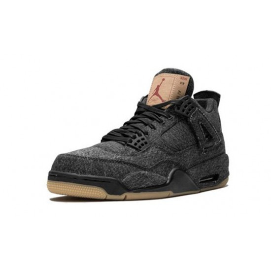 Stockx Nike Jordan 4 X Levis Black Black Shoes AO2571 001