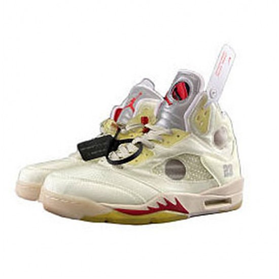 Stockx Nike Jordan 5 White Sail/Fire Red-Muslin-Black Red Muslin Black Shoes CT8480 100