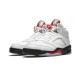 Stockx Nike Jordan 5 Fire Red TRUE WHITE Shoes DA1911 102