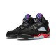 Stockx Nike Jordan 5 Grape Fire Red BLACK Shoes CZ1786 001