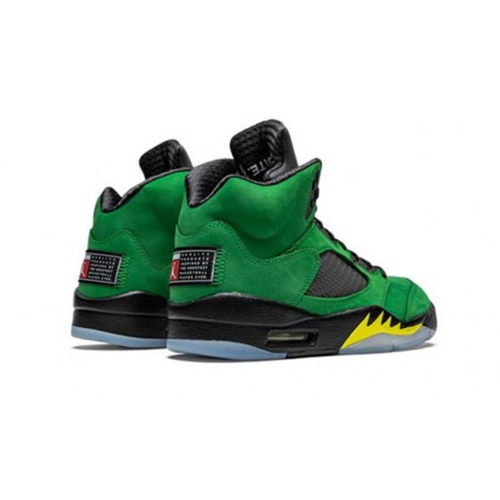 Stockx Nike Jordan 5 Oregon APPLE GREEN Shoes CK6631 307