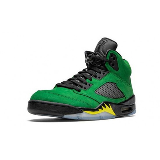 Stockx Nike Jordan 5 Oregon APPLE GREEN Shoes CK6631 307