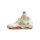 Stockx Nike Jordan 5 White Sail/Fire Red-Muslin-Black Red Muslin Black Shoes CT8480 100